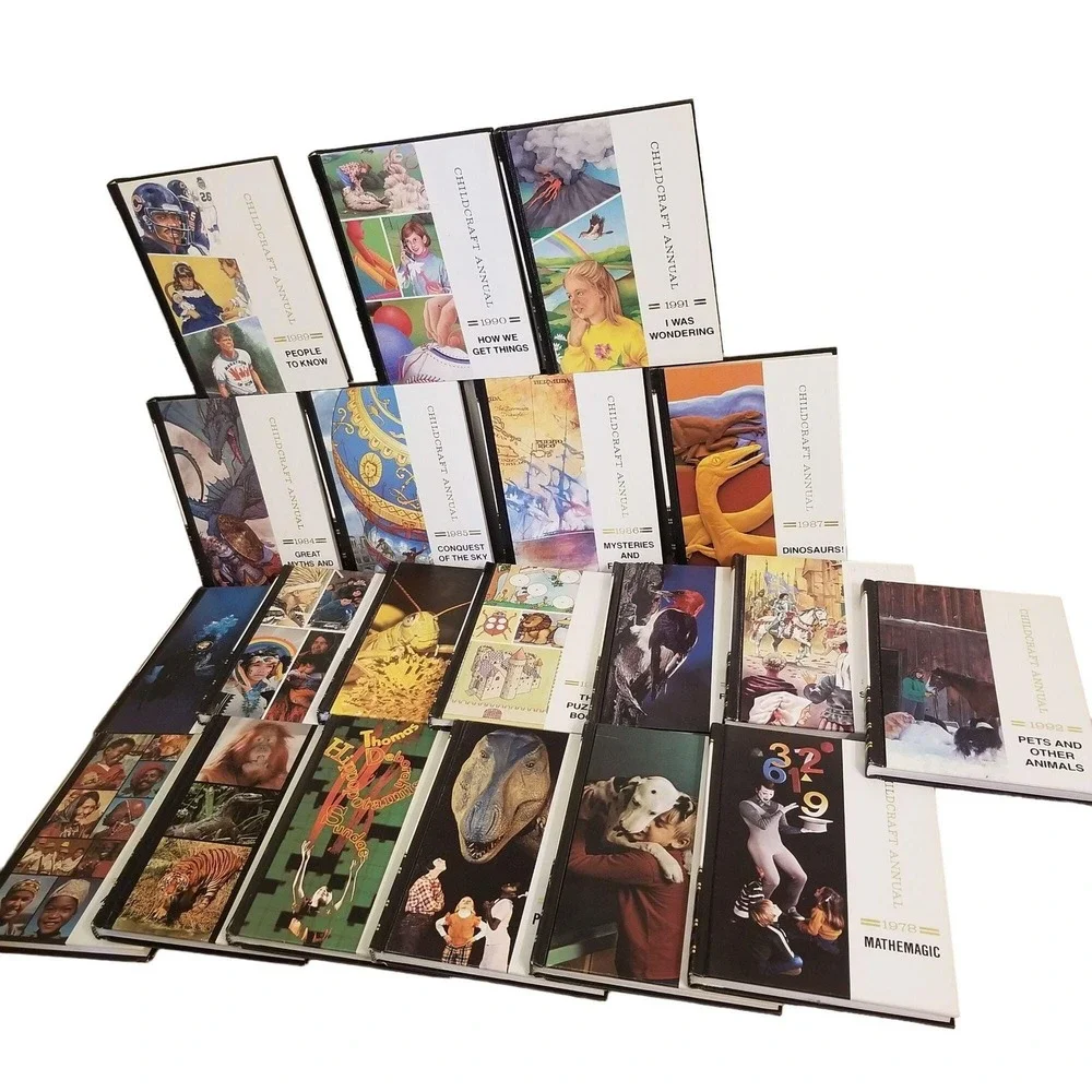 20 Childcraft Annuals Books 1973 to 1992 Homeschool Teacher Educational Summer R